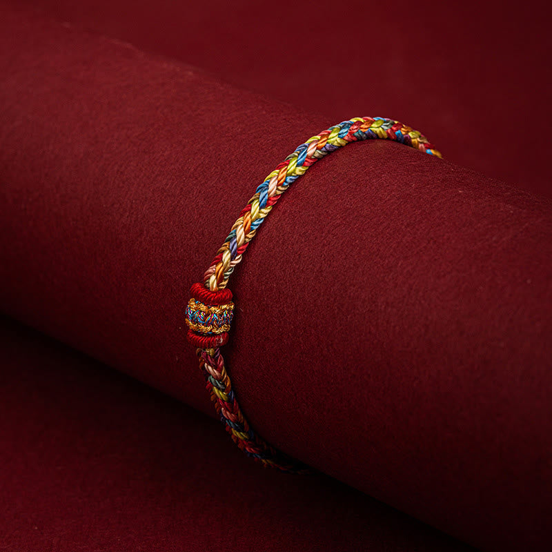 Armband Drachenbootfest Glück Buntes Seil Handgemacht
