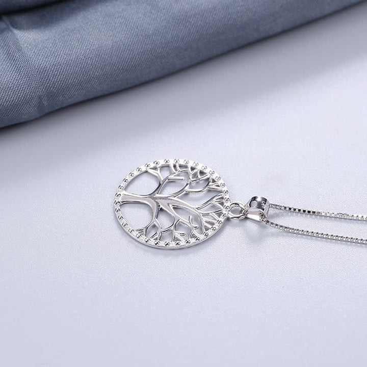 Kette Lebensbaum Edelstein Sterlingsilber Silber Anhänger