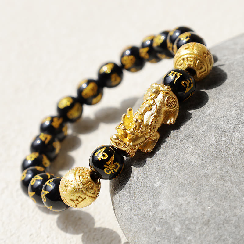 Armband Pi Xiu Obsidian - Feng Shui & Wohlstand