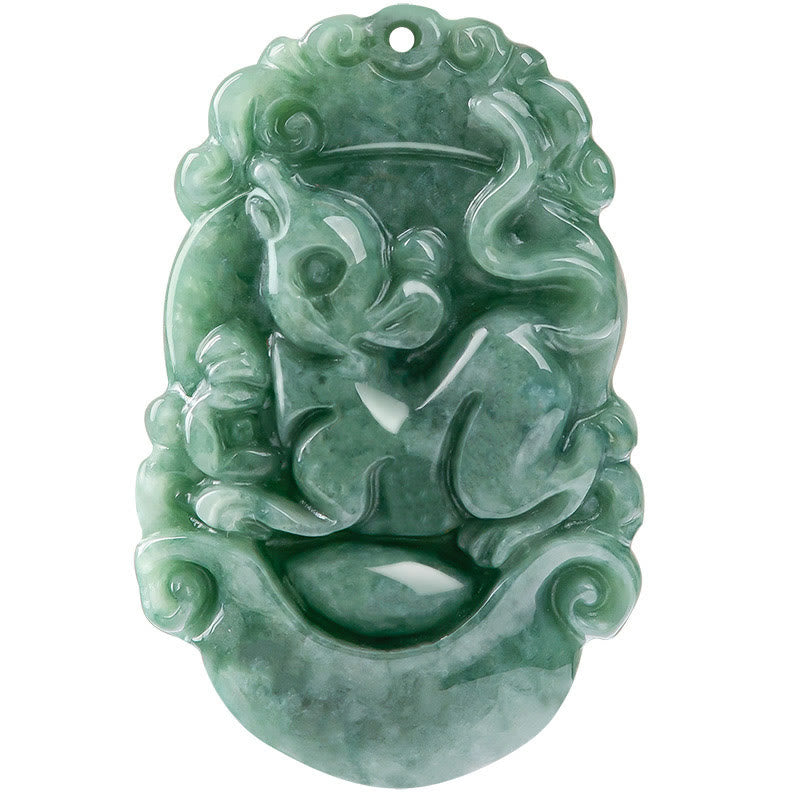 Kette Jade Chinesischer Tierkreis – Wohlstand & Fokus – Bild 14 – Jade Anhänger Chinesischer Tierkreis grüner Naturstein Wohlstand Fokus