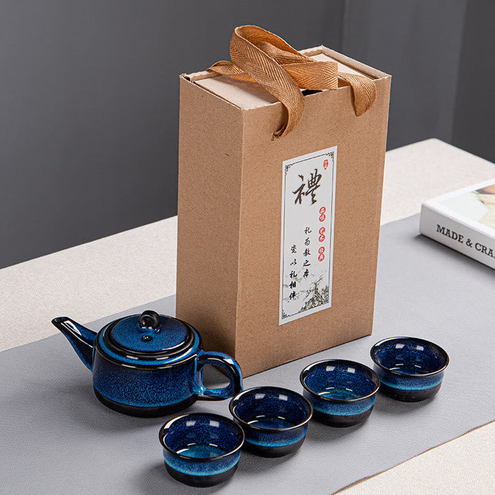 Teekanne Mit Tasse 1 Teekanne mit 4 Tassen, Box