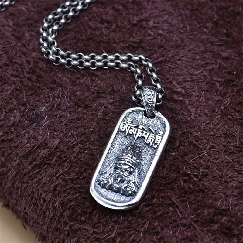 Kette Sterlingsilber, Anhänger, Buddhismus, Tibetisch, Silber
