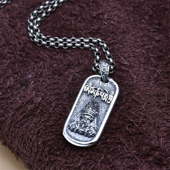 Kette Sterlingsilber, Anhänger, Buddhismus, Tibetisch, Silber