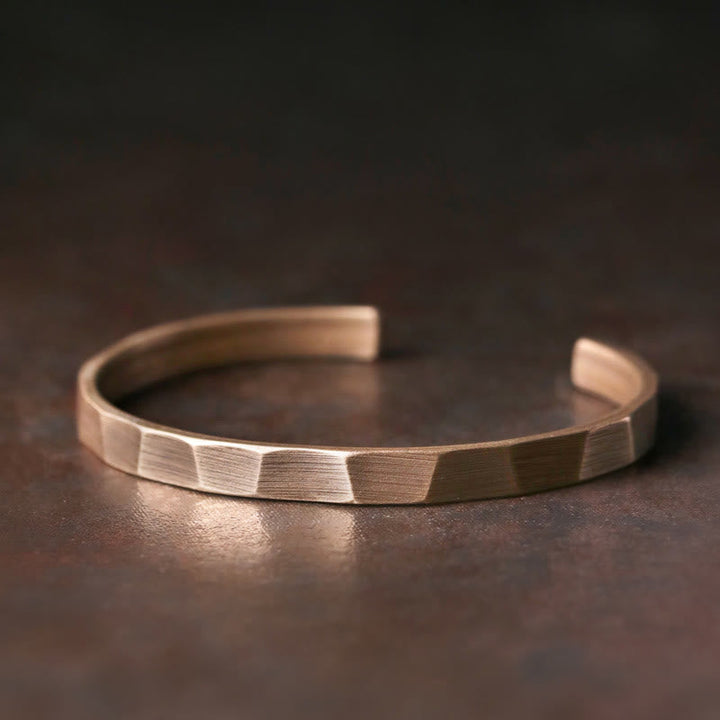 Armband Kupfer – Wohlstand Balance mit geometrischen Mustern elegant.