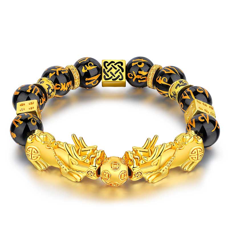 Armband Pi Xiu Obsidian Feng Shui - Reichtum