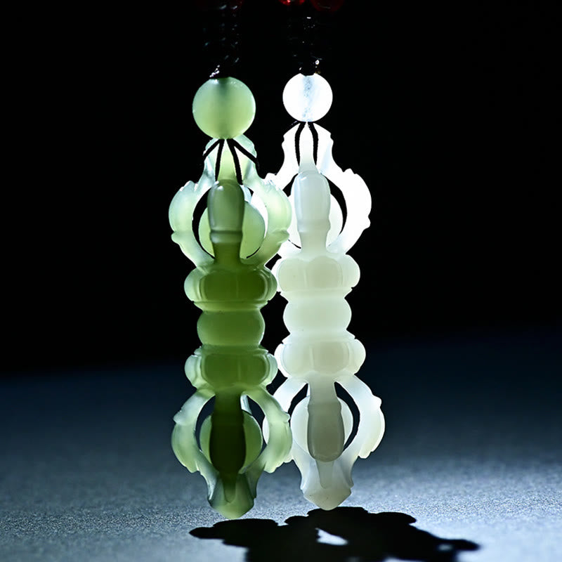 Hetian Jade Anhänger Kette Erfolg Natur Meditation