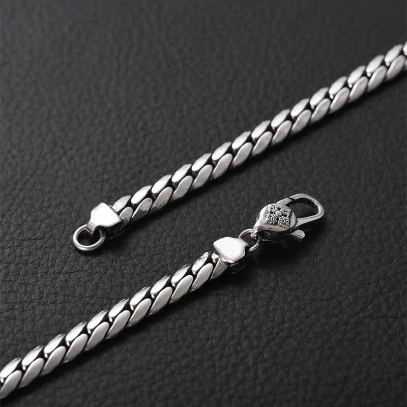 Silbernes Armband Kupfer – Stärke Energie mit Verschluss Detail.