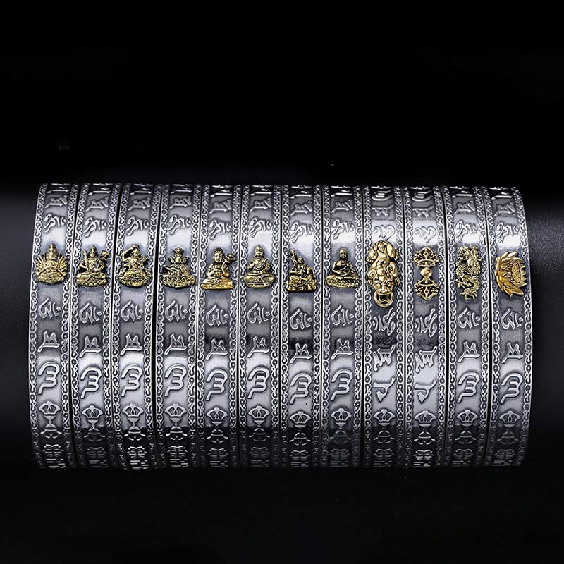 Armband Chinesisches Tierkreis – Schutz Energie Silber Gold Zodiakzeichen