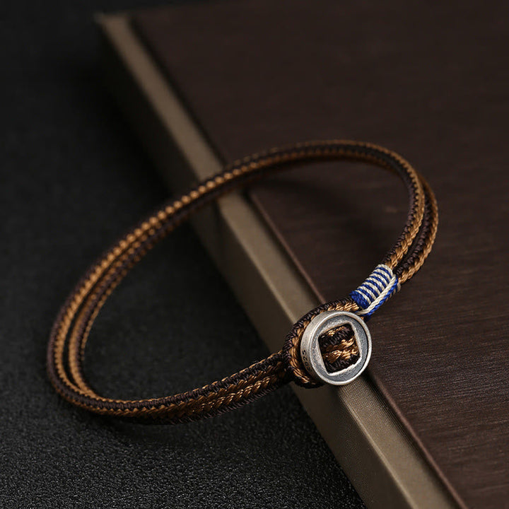 Armband 925 Silber - Schutz Knoten Geflochten