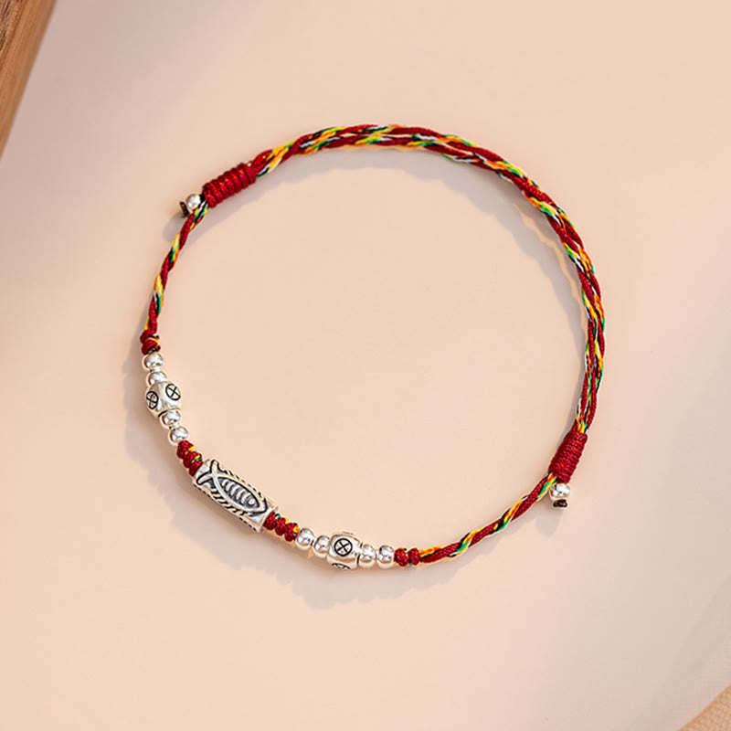 Armband Fußkette Silber Koi Fisch – Glück & Ausdauer
