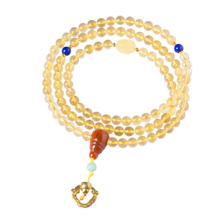 Mala Armband Roter Achat Bernstein Perlen Blaustein Anhänger