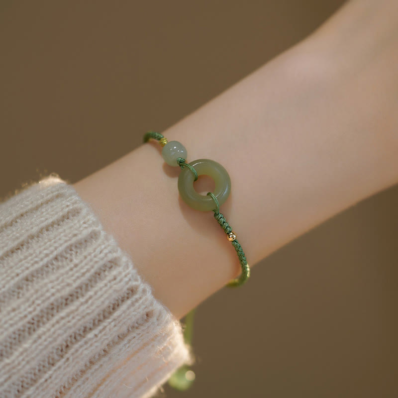 Armband Jade Lotus – Glück & Frieden