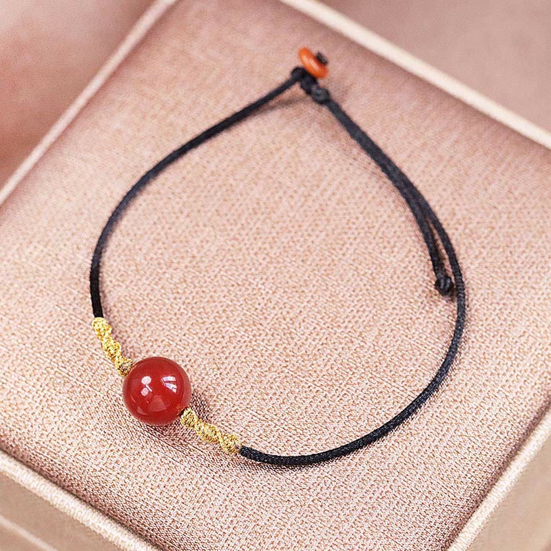 Armband Roter Achat – Balance mit goldenem Akzent elegantes Design
