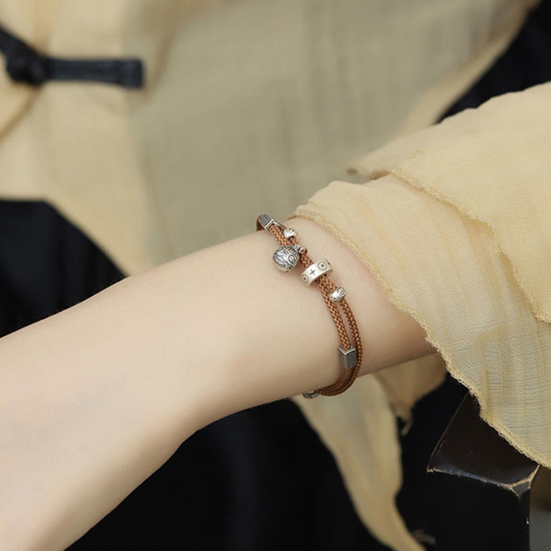 Rosegold Armband 925 Silber mit Zirkonia Steinen am Handgelenk getragen