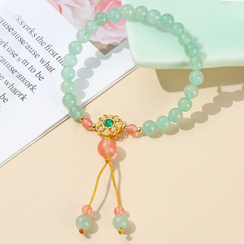 Armband Grüner Aventurin – Glück Balance