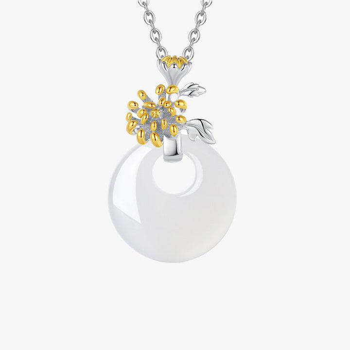 Kette Blüten Rose Harmonie Anhänger Eleganz