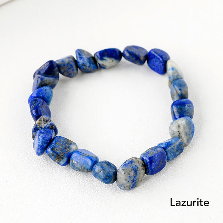 Lazurit Armband Kristall mit blauen natürlichen Steinen elastisch