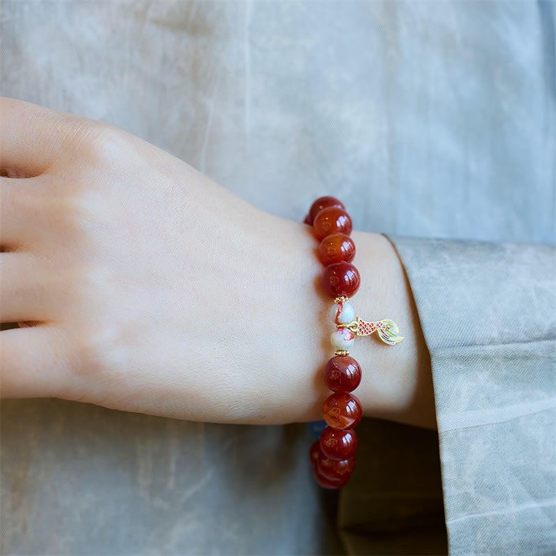 Armband Roter Achat – Frieden & Stärke