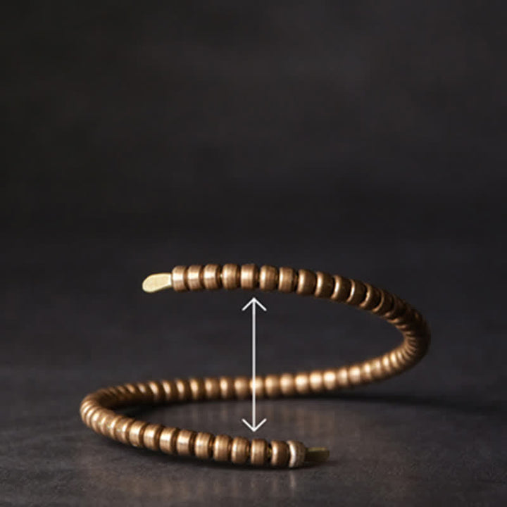 Kupfer Armband Spiral Balance Schmuck Naturstein elastisch verstellbar Damen Herren