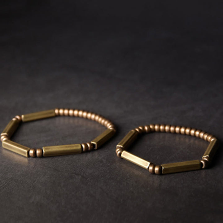 Kupfer Armband Glück Wohlstand Energie elegantes Design Naturstein.