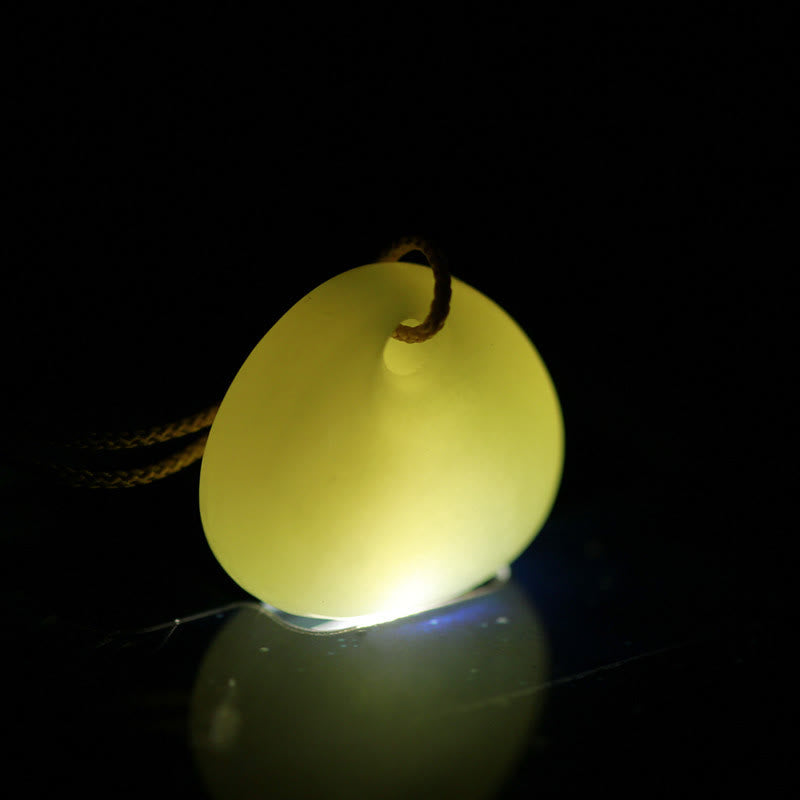 Hetian Jade Kette Anhänger Grün Natur