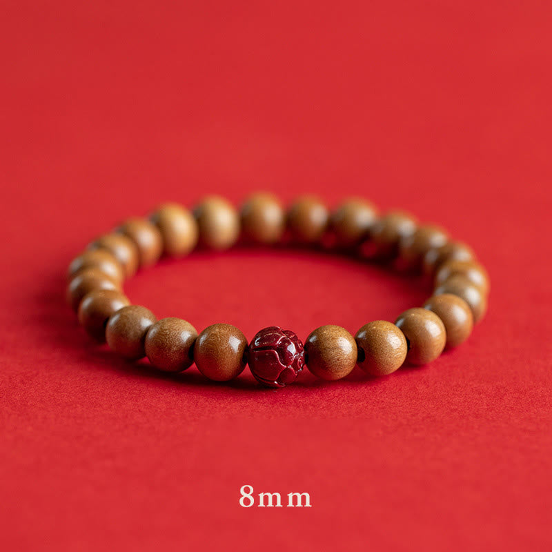 Armband Zinnober Lotus – Glück & Wohlstand