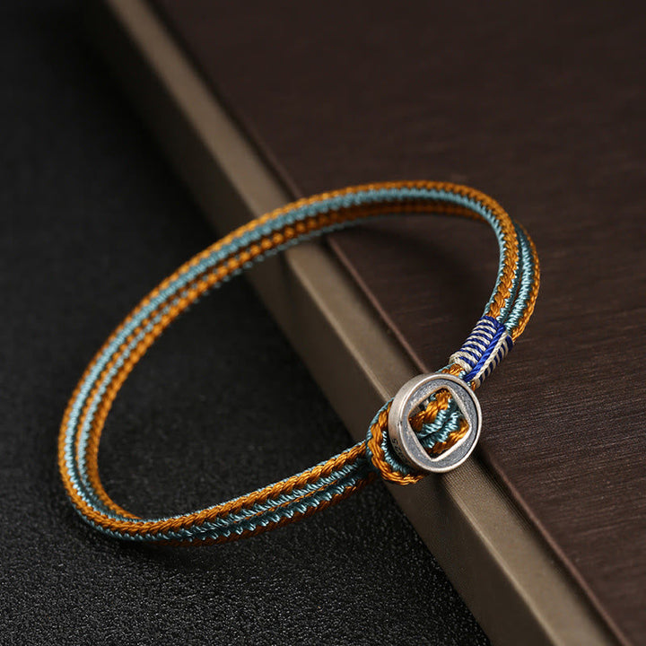 Armband 925 Silber - Schutz Knoten Geflochten