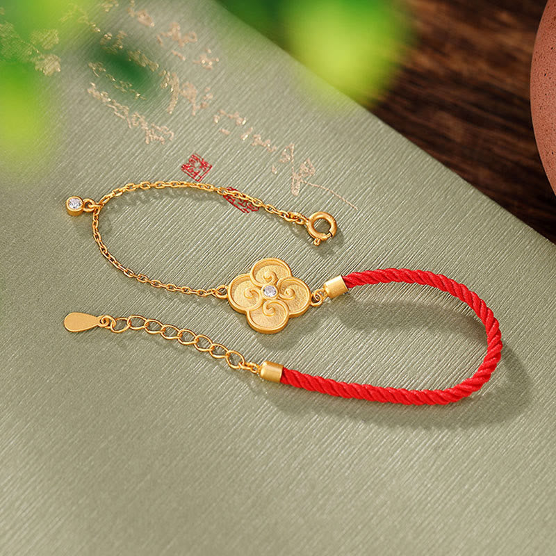 Armband 925 Silber Kleeblatt – Glück & Liebe
