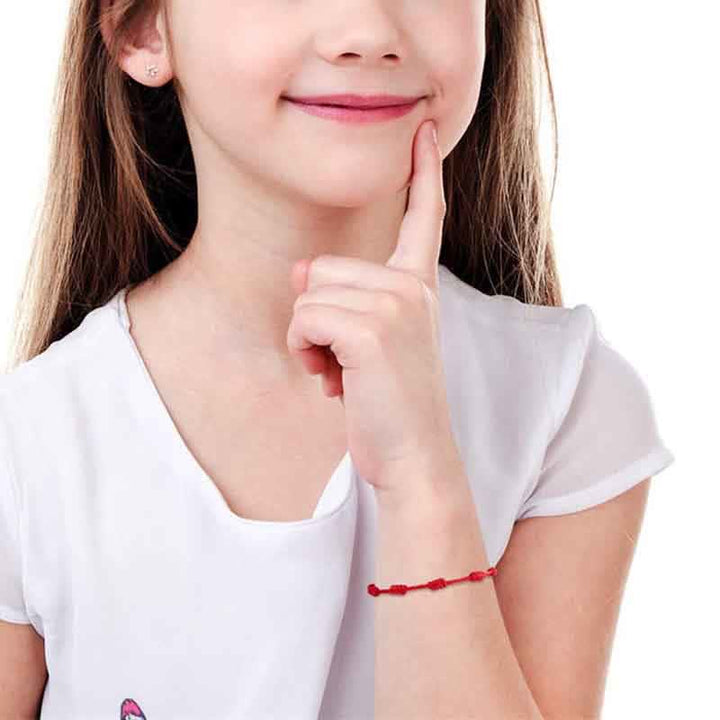 Armband Böses Auge 7 Rotes Band - Schutz 4er Set