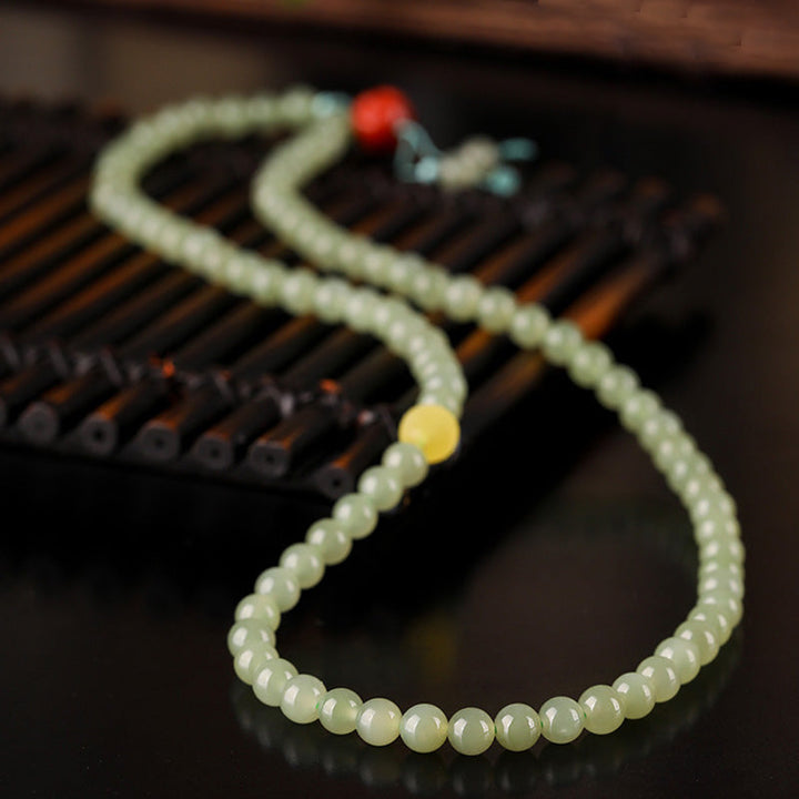 Armband Roter Achat Jade Lachender Buddha – Wohlstand