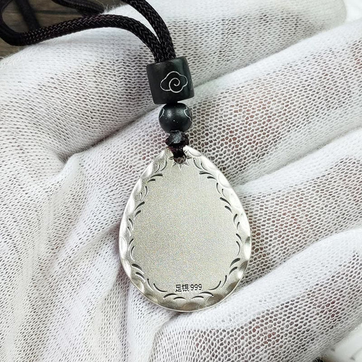 Silberkette Yin Yang – Tropfen