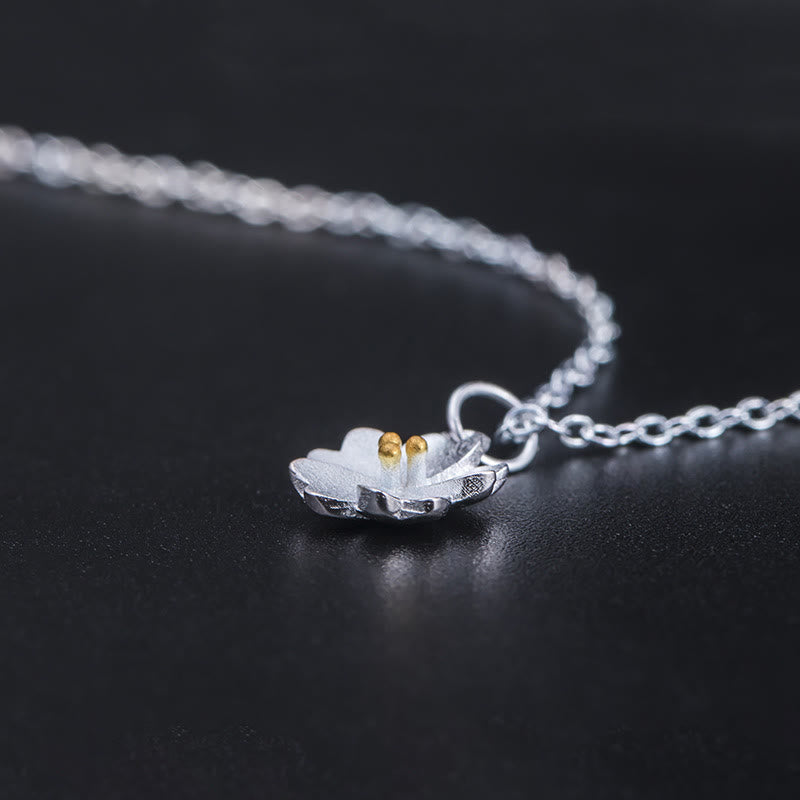 Silberkette Kirschblüte Anhänger Segen Schmuck