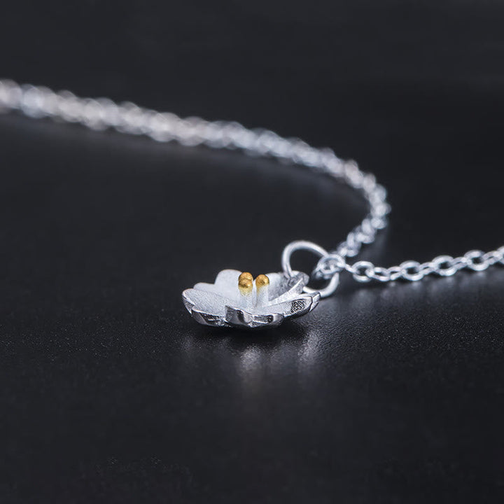 Silberkette Kirschblüte Anhänger Segen Schmuck