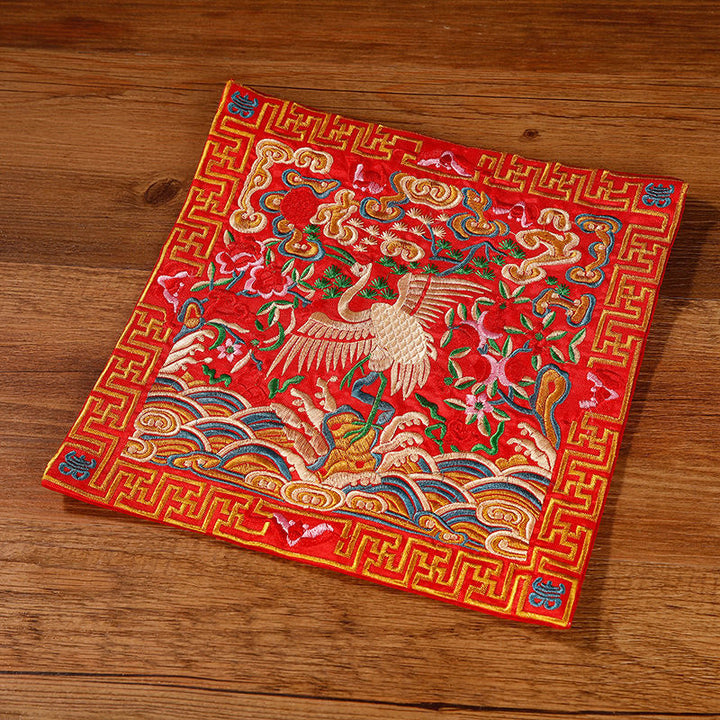 Tee Untersetzer Kranich Phönix Drache Kirin Roter Kranich