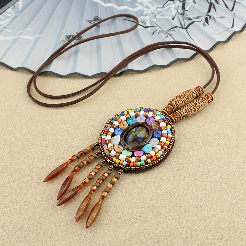 Mandala-Kette, Perlen-Anhänger, Buddha, Kreativität, Ethno, Schmuck