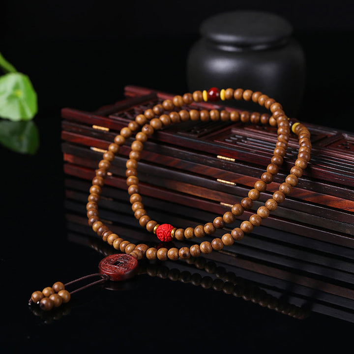 Mala Pfirsichholz Bodhi Samen - Meditation