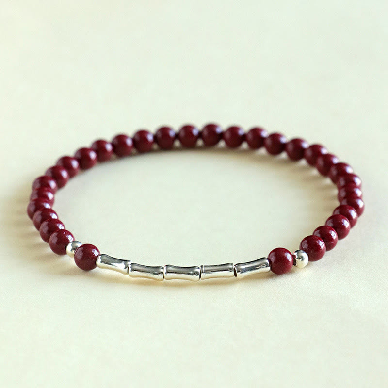 Armband 925 Silber Zinnober – Ruhe – Energie