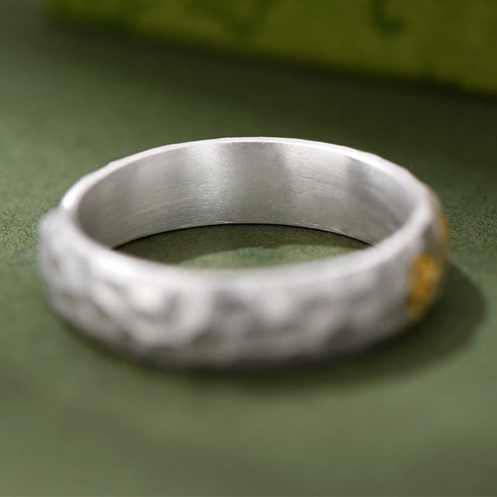 Ring 925 Silber Om Mani Padme Hum Balance Buddha Mantra