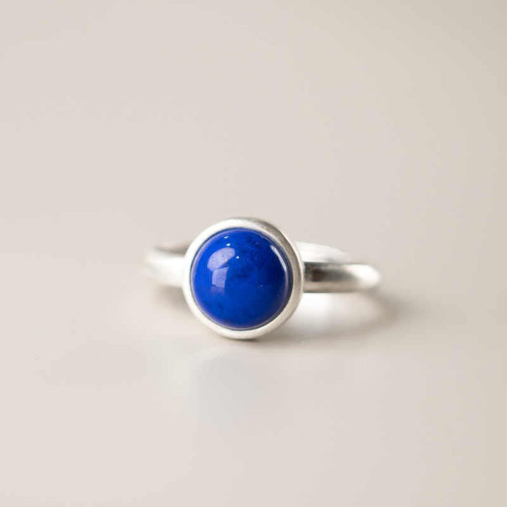 925er Silber Ring mit Lapislazuli Türkis Stein – Balance eleganter Edelsteinring