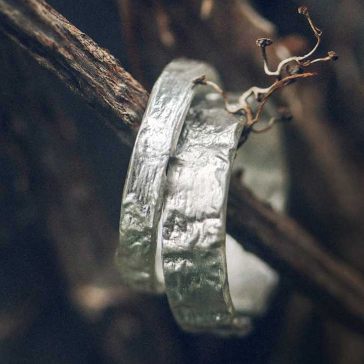 925er Silber Herz-Ring für Paare Segen glänzend elegant