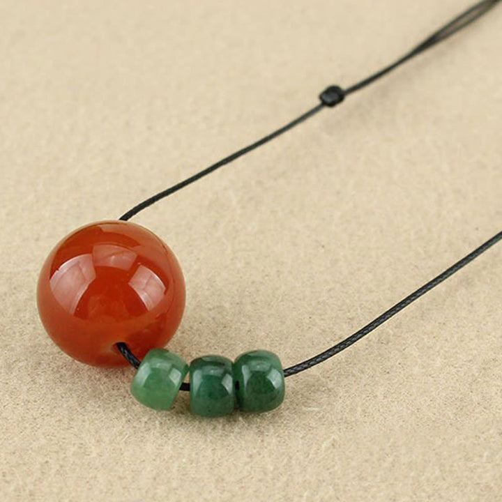 Kette Roter Achat Aventurin – Gelassenheit