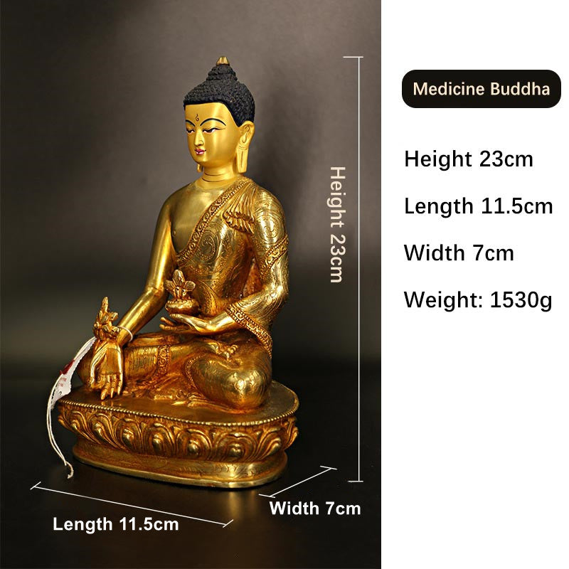 Buddha Shakyamuni Medizin Kupfer Mitgefühl Medizin-Buddha