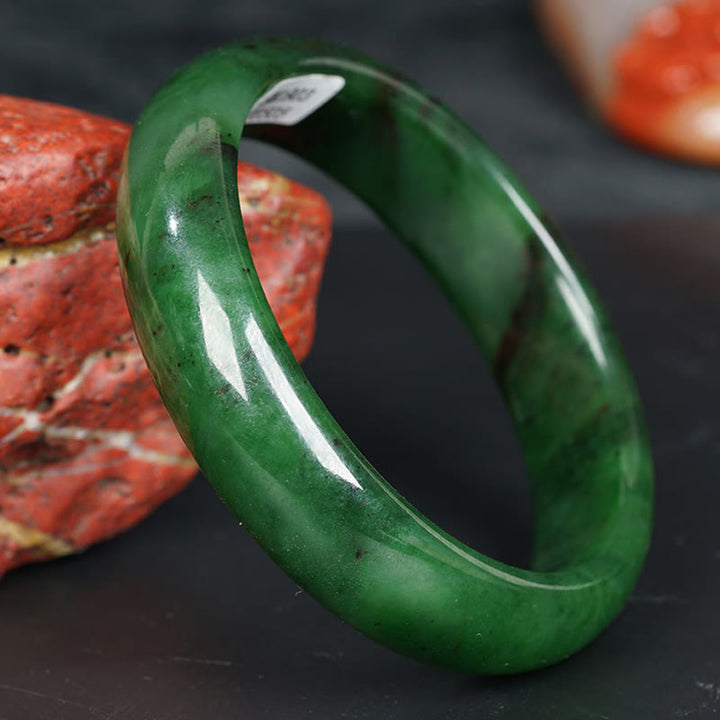 Armband Cyan Jade grüner Naturstein glänzend poliert elastisch tragbar