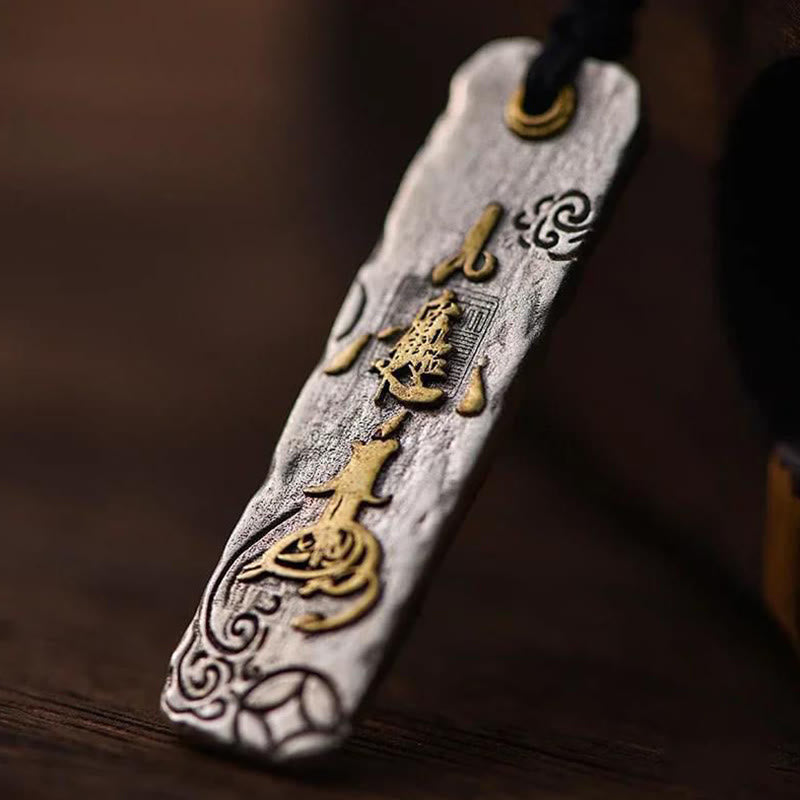 Anhänger Kupfer Münze Wohlstand Glück traditionelles Design Schmuck