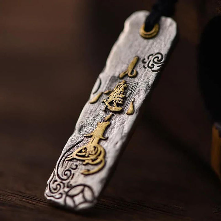 Anhänger Kupfer Münze Wohlstand Glück traditionelles Design Schmuck