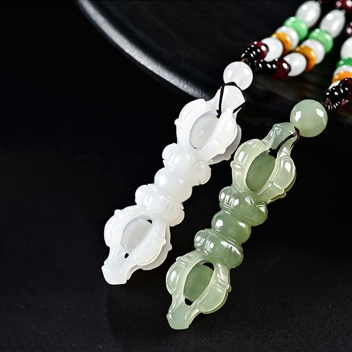 Hetian Jade Anhänger Kette Erfolg Natur Glück