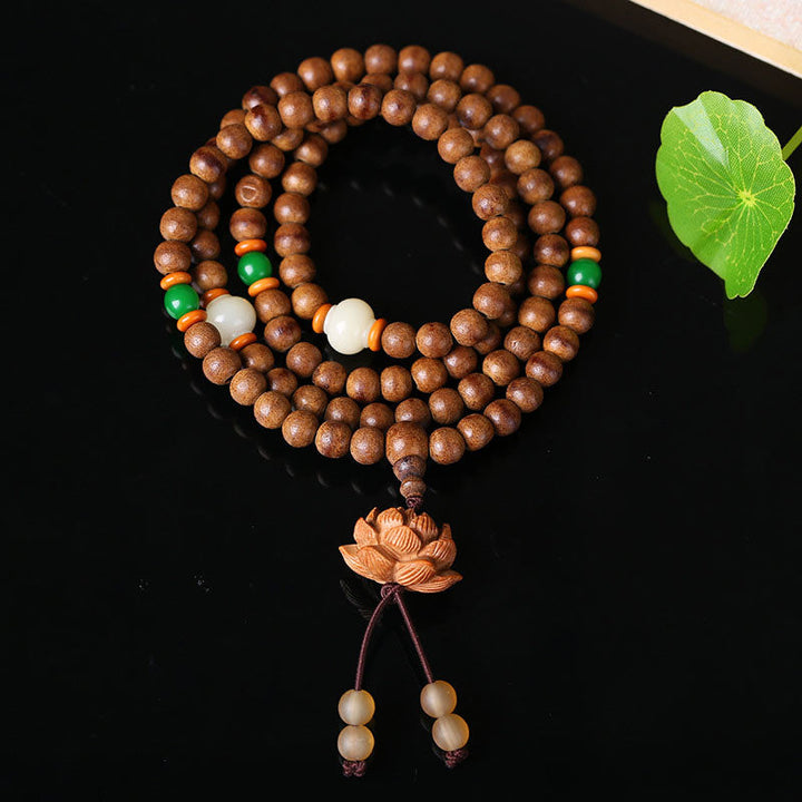 Mala Pfirsichholz Bodhi Samen - Meditation