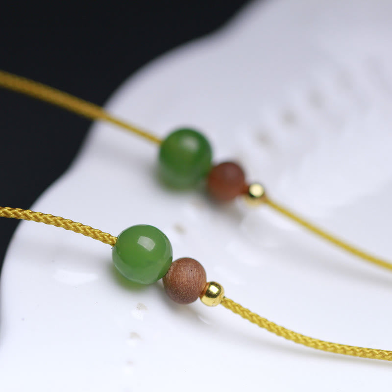 Kette Hetian Jade Grün Anhänger Wohlstand