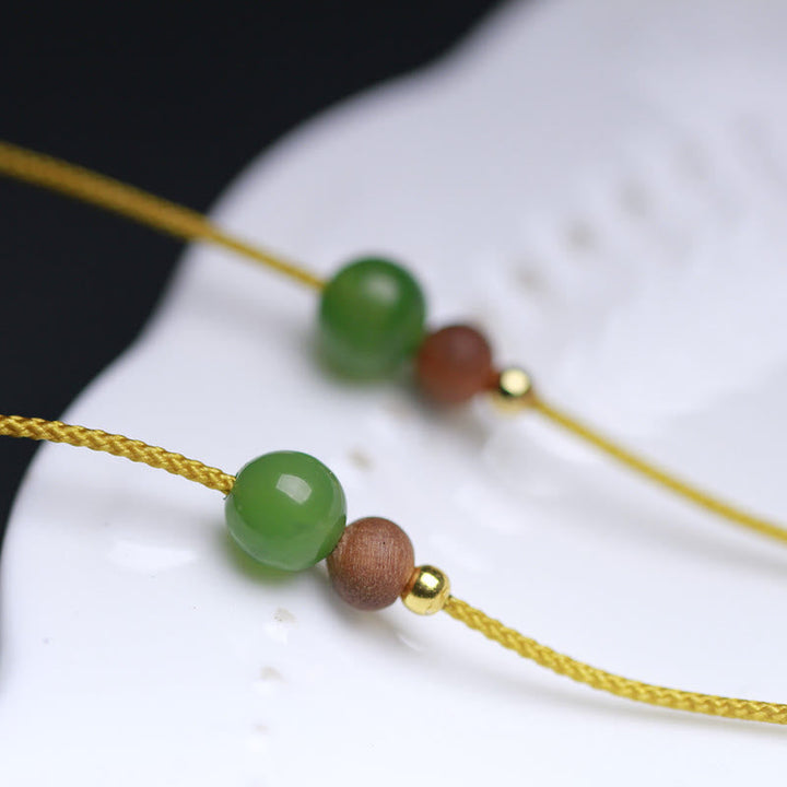 Kette Hetian Jade Grün Anhänger Wohlstand