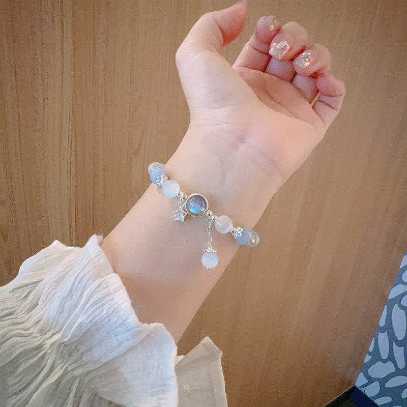 Armband Mondstein Katzenauge - Schutz Support